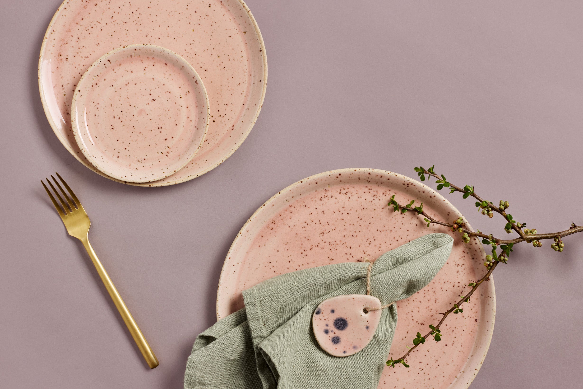 Kagetallerken - Farve: Pink