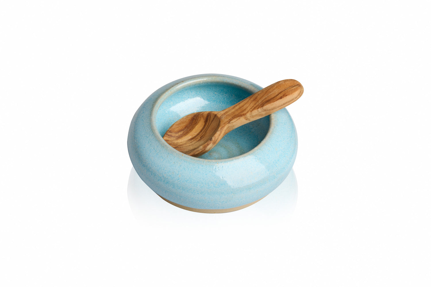 Salzstreuer + Löffel – Farbe: Eisblau